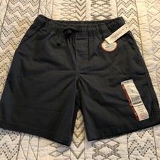 Boys Wonder Nation Black Drawstring Shorts Size M 8 School Approved