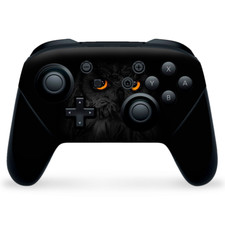 Nintendo Switch Pro Controller Skin Decal Vinyl Wrap - Owl Eyes in the Dark