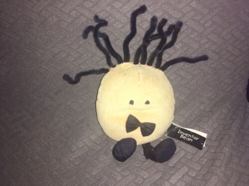 BEAN WORLD INVENTOR BEAN 5" SOFT TOY PLUSH RARE HTF - Picture 1 of 2