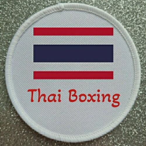 3" Thai Boxing Muay Thai Sublimation Iron / Sew Patch Badge  - Foto 1 di 1