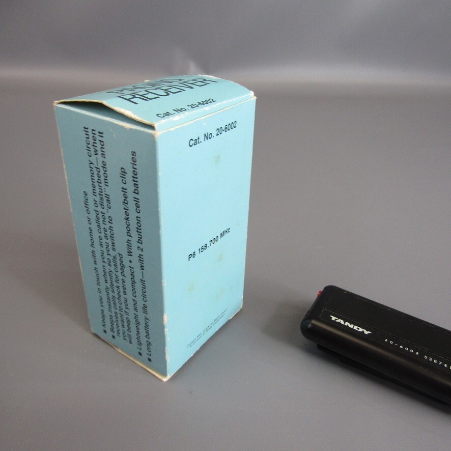 Vintage Tandy Paging Receiver Model 206002 Pager 1980's Beeper Easy