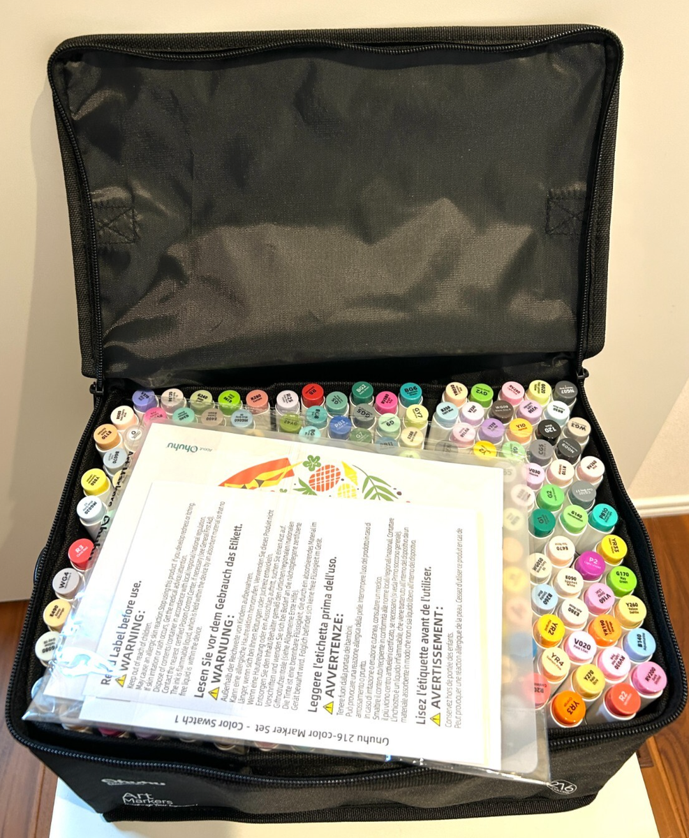 小物 d.a.i Ohuhu 216 Alcohol Markers Honolulu B Brush & Chisel Dual