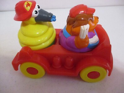 Playskool-Weeble Wobbles-2 Seat Car-Hose-Mail Carrier-2003-Vintage-As Shown