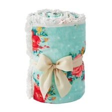 The Pioneer Woman Truck Polyester Plush Throw, 50" x 72" Cheerful Rose