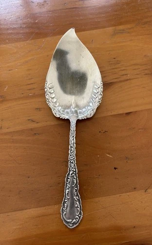 Antique Sterling Silver Cake/Pie Server Ornate Handle Pat. 1894 1850-1899