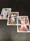 Lot of 3 Topps Oversized Card, Topps 2023 Box Toppers, Mike Trout, Aaron Judge