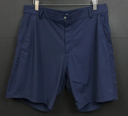 Breezy Golf Men's Navy Blue Performance Shorts 4-Way Stretch Pull-On Size L