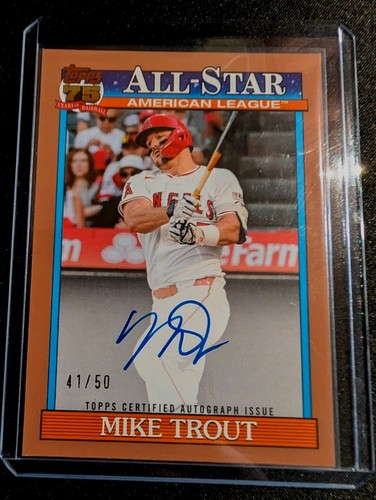 Mike Trout #91AS-MT 2026 Topps Series 2 1991 All-Star Autograph card