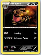 Krokorok 65/108 Uncommon Dark Explorers Pokemon Lightly Played