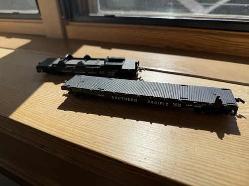 2 vagones planos vintage Lionel escala HO Southern Pacific tren 0800200 + 0808 574323 | Condition: Used