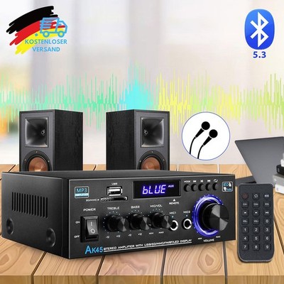 1000W Bluetooth 5.3 Verstärker Vollverstärker HiFi Stereo Amplifier Digital FM