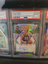2023-24 Topps Finest - Flashback Autographs Larry Bird #FLA-LB Refractor (AU)