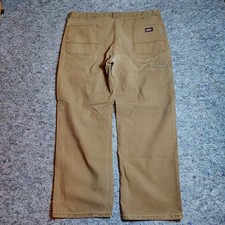 Vintage 90s Y2K Men  s Dickies Brown Carpenter Canvas Work Pants 40x30