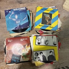 Job Lot 90 x 7” Vinyl Record from 1960’s 70’s 80’s - Pop, Punk, Soul, Rock,
