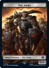 MTG ORC ARMY TOKEN- MAGIC THE GATHERING - TALES OF MIDDLE-EARTH  LTR  LOTR TOKEN