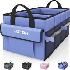 HOTOR Trunk Organizer - Car with 5 Pockets, Medium, Blue 