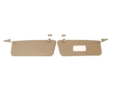 Sunvisor with Metal Bracket Clips Set Fits For Mercedes R107 SL 1971-1989 Beige