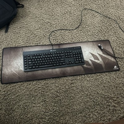Corsair Keyboard And Mousepad Long. USB Connect Great Condition Color Changing