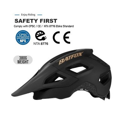 bat fox adults bike helmet 8 BATFOX Mountain Bike Helmet for Men Women,MTB Bicycle Cycling E-Bike Helmet for Adults Fit(52-60CM)