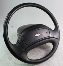 1992-96 Ford F150 Black Rubber Vinyl Steering Wheel Horn Assembly Wo Cruise Oem