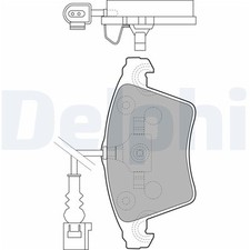 Delphi Bremsbeläge vorne für VW California Multivan Transporter