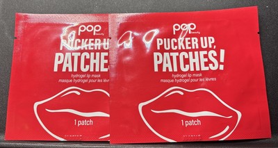 x2 POP Beauty PUCKER UP, PATCHES! - Revitalizing Lip Patches