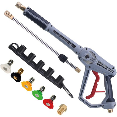 #ad Pressure Washer with Extension Wand Power Washer with M22 Fitting 5 Nozzle ... $47.13