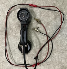 Vintage Lineman's Rotary Test Buttset Bell Systems  Western Electric