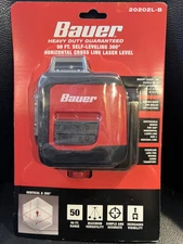 Bauer 20202L-B 50ft Self-Leveling 360 Degree Horizontal Cross-Line Laser Level