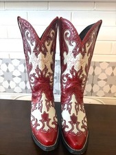 Cowgirl JB Dillon Red Leather Boots 