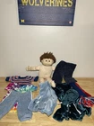 VINTAGE 1984 MN THOMAS CABBAGE PATCH KIDS Head w/ Additional Outfits Brown Eyes