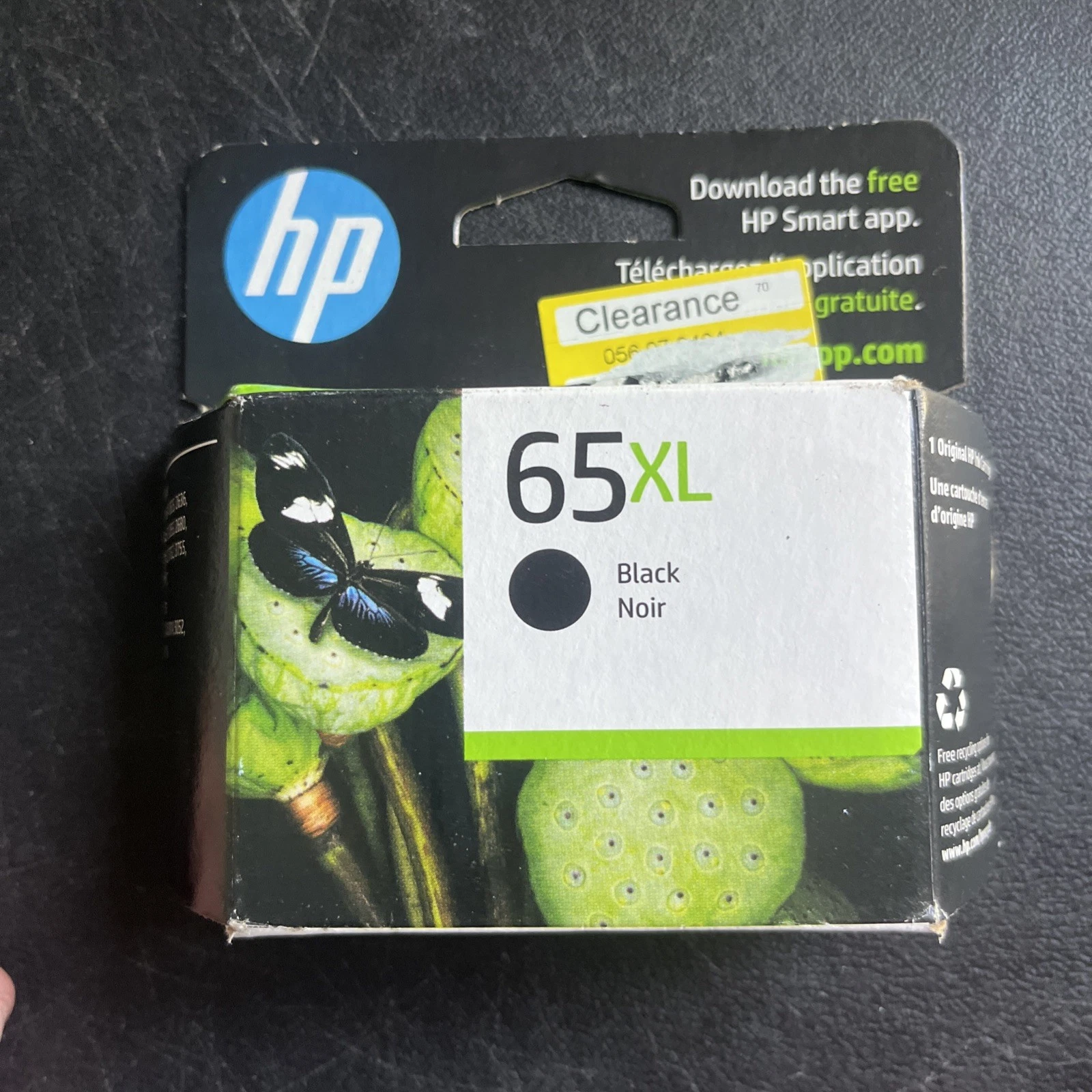 Genuine HP 65XL Black Ink Cartridge N9K04AN Exp 2027 - Sealed - product detail image 1