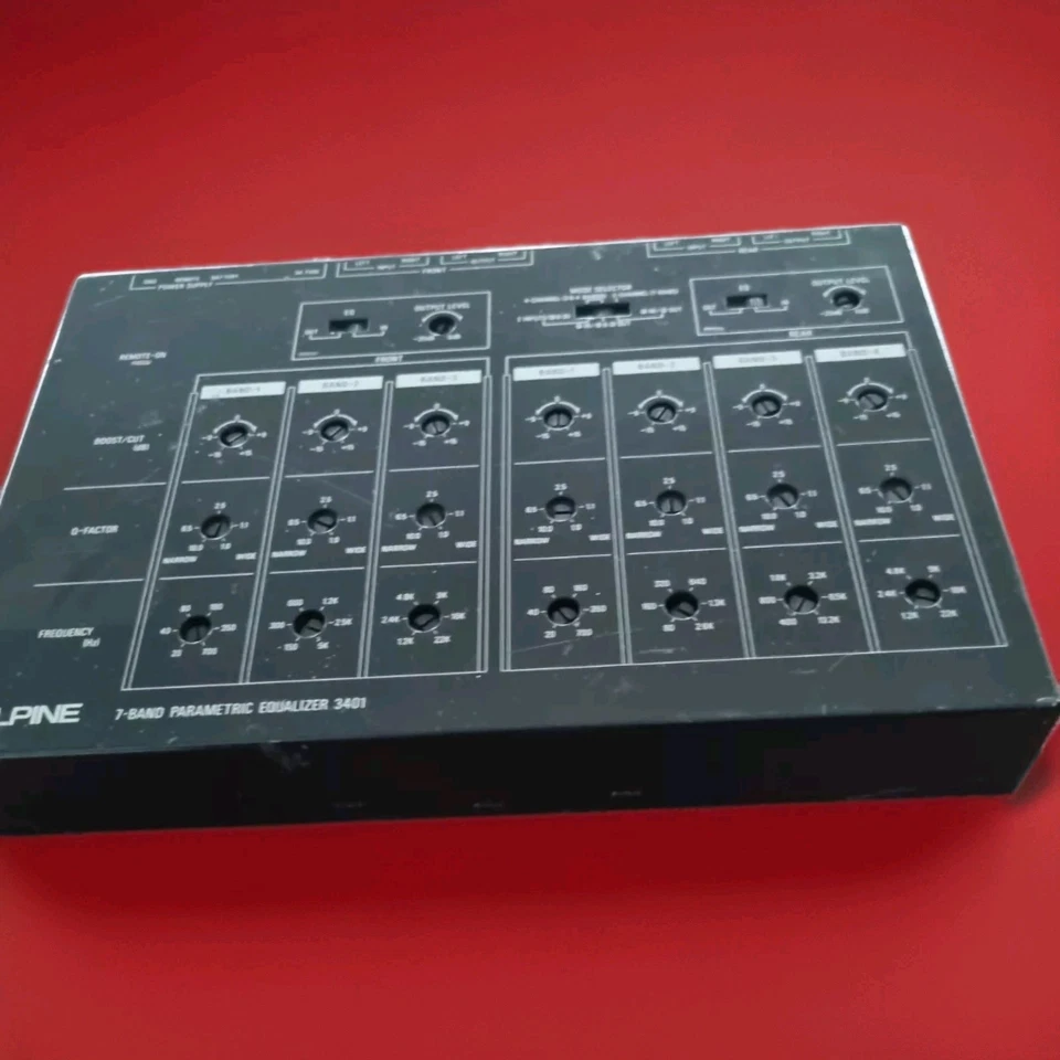 Alpine  3401 Vintage 4+3 Band Parametric Equalizer - Bild 2 von 4