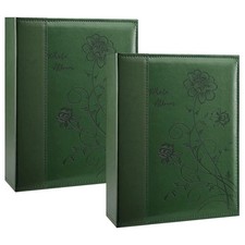 Small Photo Album 4X6 2 Pack Each Pack with 50 Clear, Pages Holds 50 Vertical Ph