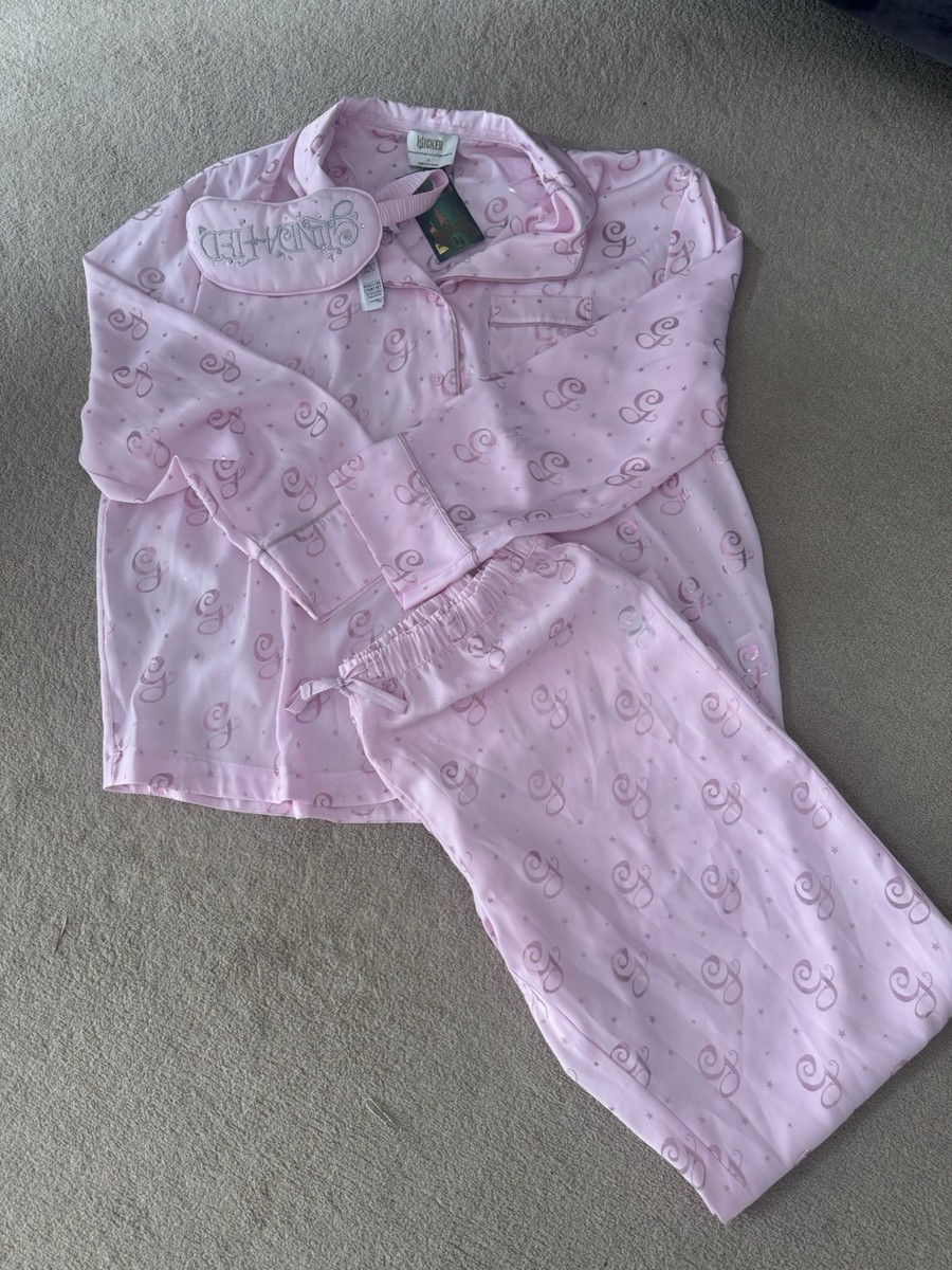 M&S Wicked Dream Satin Glinda Pink Pyjama Set Size 14 Limited RARE