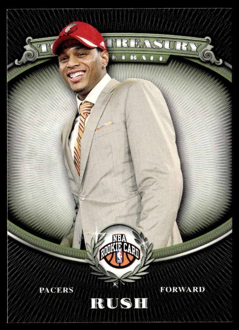 2008-09 Topps Treasury Brandon Rush Rookie Indiana Pacers #112