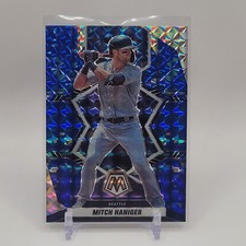 2022 Panini Mosaic - Mitch Haniger #59 Blue Camo Mosaic Prizm