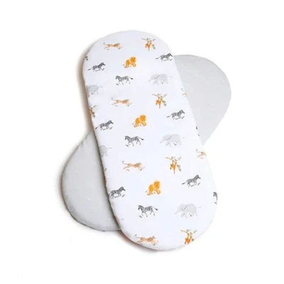 Clair-de-lune 2er Pack Spannbettlaken Jungle Dream Moseskorb - 74 x 30 cm