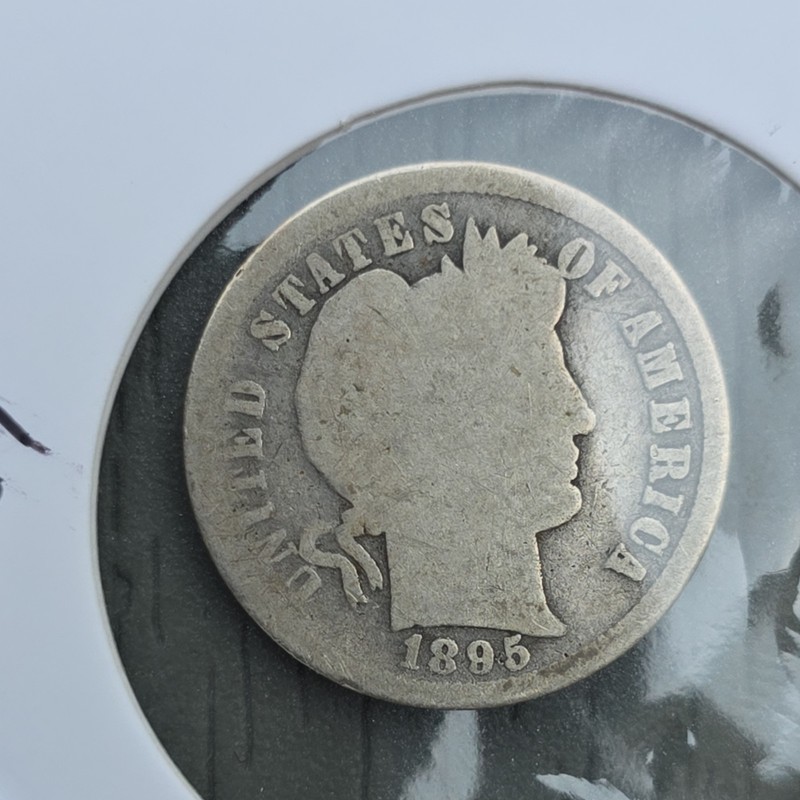 1895-S Barber Dime, G or Better Details, Scarce 🔑 DATE! .. L♡♡K!!!
