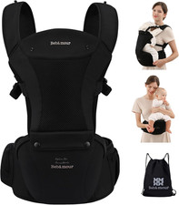 Marsupio,Bebamour Marsupio per 0-36 Mesi, Marsupio Traspirante Da Neonato a Bamb