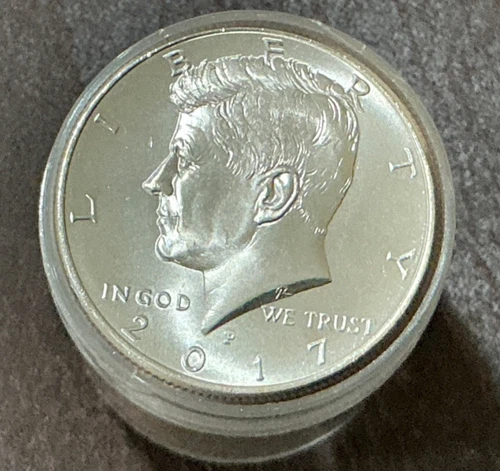 2017-P Uncirculated Kennedy Half Dollar Roll-$10 face-Free Shipping!