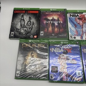 Xbox One Sealed Video Game Lot Of  9 Nba2k 21 Outriders Immortals Etc