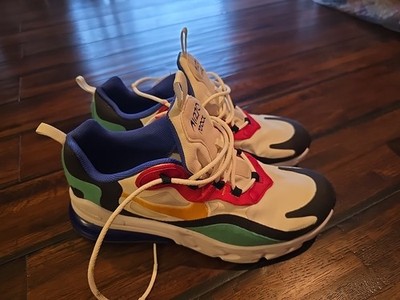 NIKE Air Max 270 React  Bauhaus  Running Shoes Youth Size 6.5 BQ0103 001