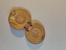 1 Pair Spanish Castanets Flamenco Wooden Percussion Musical Instrument