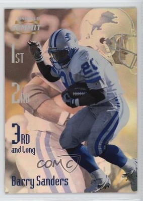 1996 Pinnacle Summit 3rd and Long /2000 Barry Sanders #17 HOF 09gu