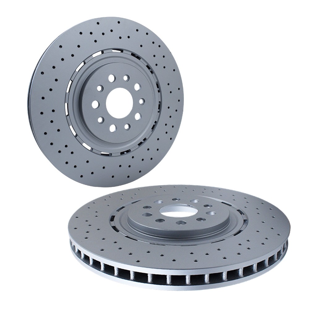 2Pcs For 2017-2022 Maserati Levante S Front Brake Disc Dimpled Rotors New