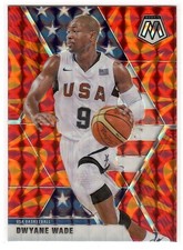 2019-20 Panini Mosaic Dwyane Wade Orange Reactive Prizm USA Basketball #259 Heat