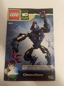 Lego Ben 10 Alien Force - Chromastone #8411 (w/Instructions) missing 1 piece