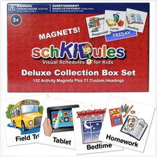 153 pc Daily Visual Schedule Magnets for Kids-Create Healthy Routines, Remind...