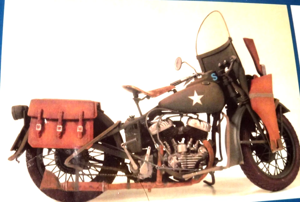 1/9 Italeri US WWII Motorcycle Harley Davidson WLA 750 # 7401 - Image 3 of 4